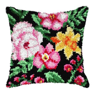 Orchidea Smyrna Knoopkussen Fleurige Bloemen  40 x 40 cm SA4229