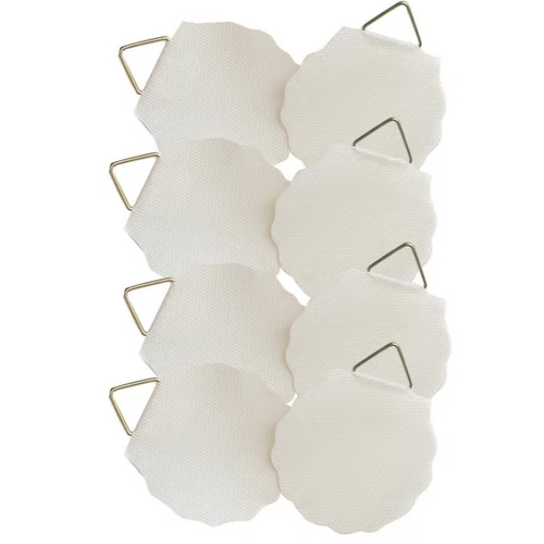 Schilderijhanger 30 mm wit 8 stuks max 800 gram