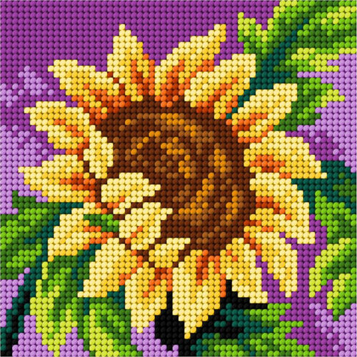 Orchidea Voorbedrukt borduurpakket Zonnebloem