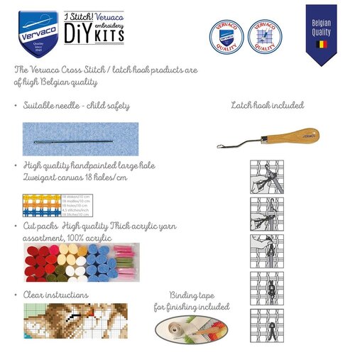 Orchidea Smyrna knoopkleed Eenhoorn 36 x 46 cm