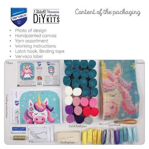 Orchidea Smyrna knoopkleed Eenhoorn 36 x 46 cm