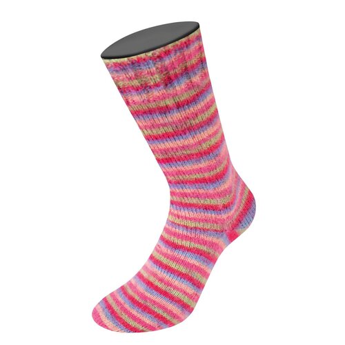 Lana Grossa Lana Grossa Cosy Socks Multi Stripes Lana Grossa Lana Grossa Cosy Socks Multi Stripes