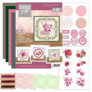 Hobbydots Stitch and Do on Colour 40 Floral Elegance