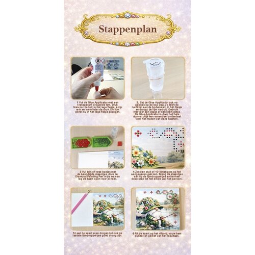 Dotty Designs   Losse Diamond Painting Kaarten 6 stuks Sweet Honey Bees