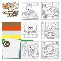Cozy Colouring Cards Set Cozy Day Adventures
