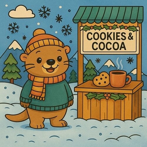 Cozy Colouring Cards Set Winter Friends