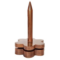 Houten garenhouder bloem