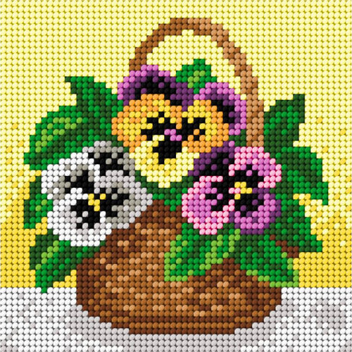 Orchidea Voorbedrukt borduurpakket Viooltjes Orchidea Voorbedrukt borduurpakket Viooltjes