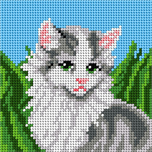 Orchidea Voorbedrukt borduurpakket Kitten Orchidea Voorbedrukt borduurpakket Kitten