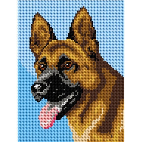 Orchidea Voorbedrukt borduurpakket Duitse Herder Orchidea Voorbedrukt borduurpakket Duitse Herder