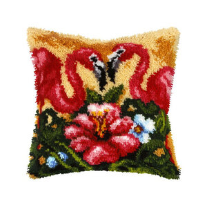 Orchidea Smyrna Knoopkussen Twee Flamingo's 4081