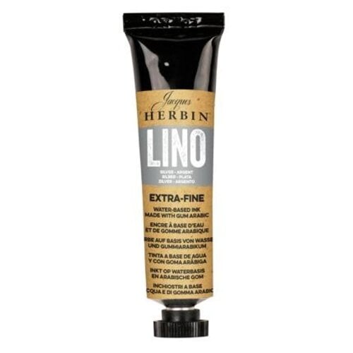 Herbin Herbin lino verf Zilver 35 ml