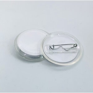 Hobby & Crafting Fun Transparante lege buttons 18  stuks 47 mm