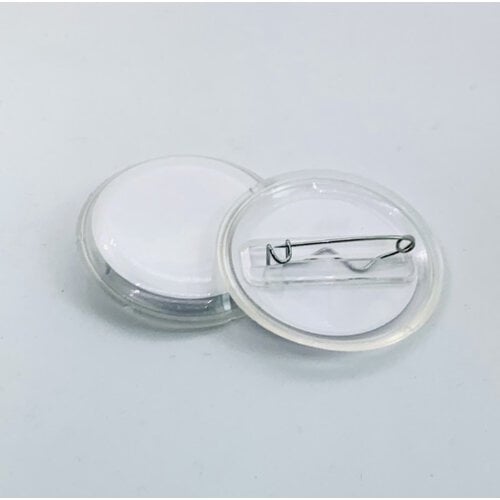 Hobby & Crafting Fun Transparante lege buttons 18  stuks 47 mm