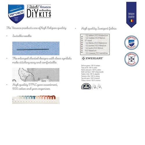 Vervaco Vervaco borduurpakket Klaprozen en wilde bloemen