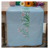 Vervaco Tafelloper Pastel flowers