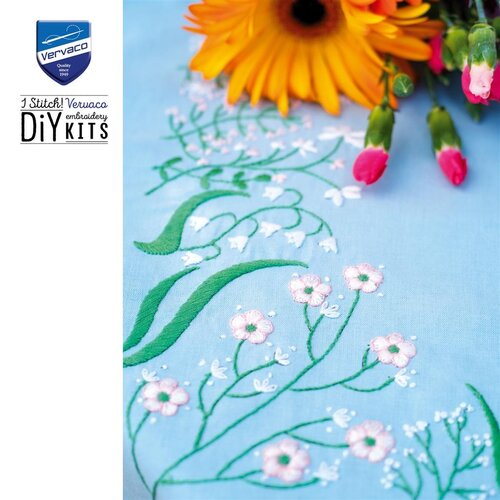 Vervaco Vervaco Tafelkleed Pastel flowers