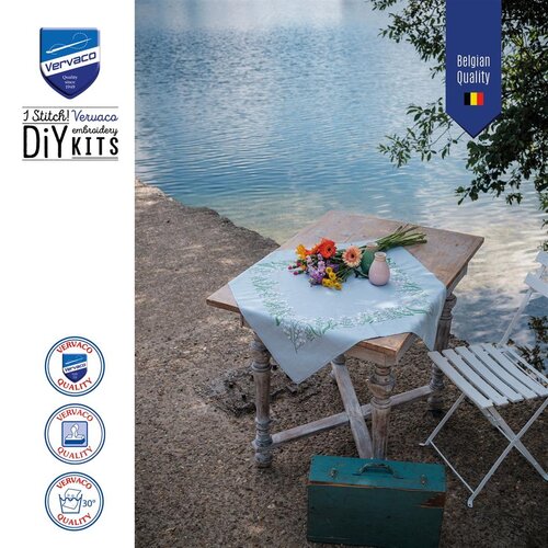 Vervaco Vervaco Tafelkleed Pastel flowers
