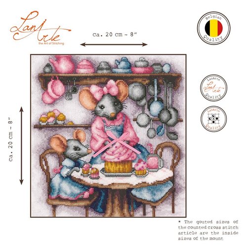 Lanarte Lanarte Borduurpakket A micey sweet cupcake