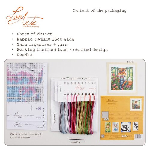 Lanarte Lanarte Borduurpakket Florian the fox