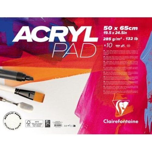 Clairefontaine Acrylpapier blok 285 grams Clairefontaine Acrylpapier blok 285 grams