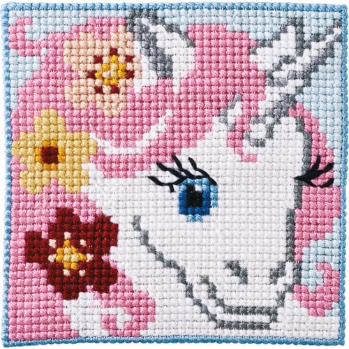 Permin Permin Voorbedrukt Borduurpakket Unicorn 9325