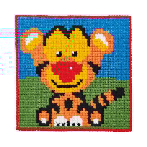 Permin Permin Voorbedrukt Borduurpakket Tijger 9381