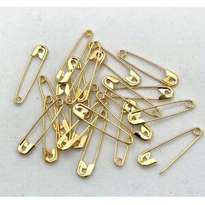 Hobby & Crafting Fun Veiligheidsspelden 25 stuks 24 mm goud