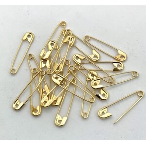 Hobby & Crafting Fun Veiligheidsspelden 25 stuks 40 mm goud