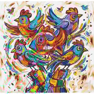 PixelHobby Pixelhobby Patroon 5884 Abstracte Vogels