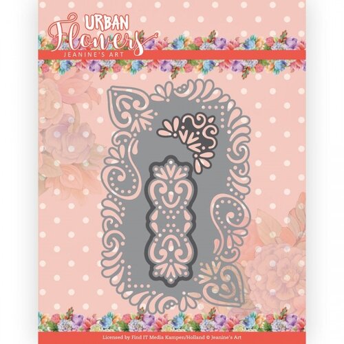 Dies Jeanine's Art Urban Flowers Urban Rectangle