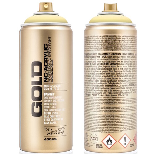 Montana Montana Gold Spraypaint Vanillegeel 400 ml