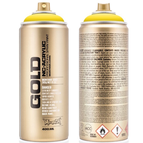 Montana Montana Gold Spraypaint Shock Lichtgeel 400 ml