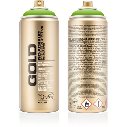 Montana Montana Gold Spraypaint Shock Green Light 400 ml