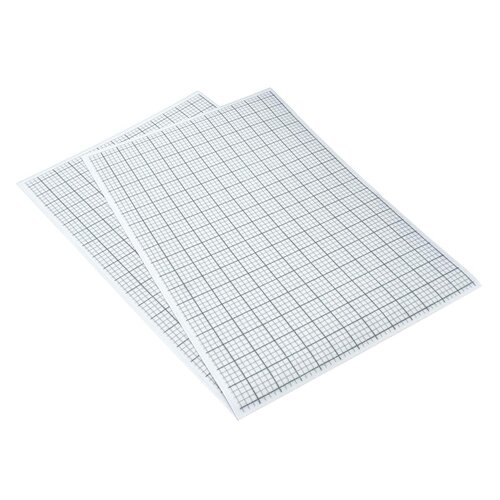 Restyle Wateroplosbaar borduurpapier met ruit 2 vellen A4