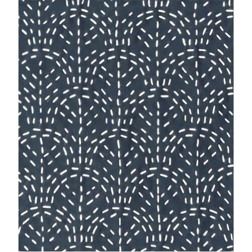 Restyle Sashiko sjabloon seigaiha (golven) patroon maat 10 x 10 cm