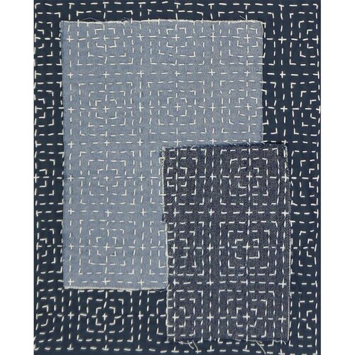 Restyle Sashiko sjabloon vierkanten patroon maat 10 x 10 cm