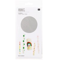 Wasfolie Zilver Metallic 2 stuks 24 x 11 cm