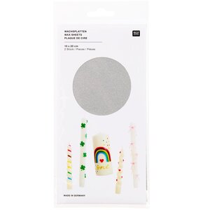 Rico Design Wasfolie Zilver Metallic 2 stuks 24 x 11 cm Rico Design Wasfolie Zilver Metallic 2 stuks 24 x 11 cm