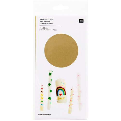 Rico Design Wasfolie Goud Metallic 2 stuks 24 x 11 cm