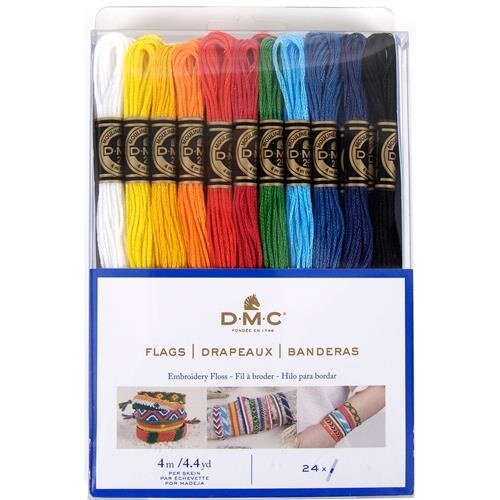 DMC DMC Mouline splijtzijde Flags 24 strengen x 4 meter