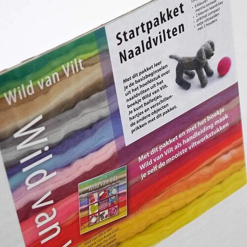 De Witte Engel Vilt startpakket Wild van vilt De Witte Engel Vilt startpakket Wild van vilt