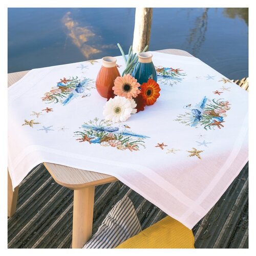 Vervaco Vervaco Tafelkleed Ocean breeze 80 x 80 cm