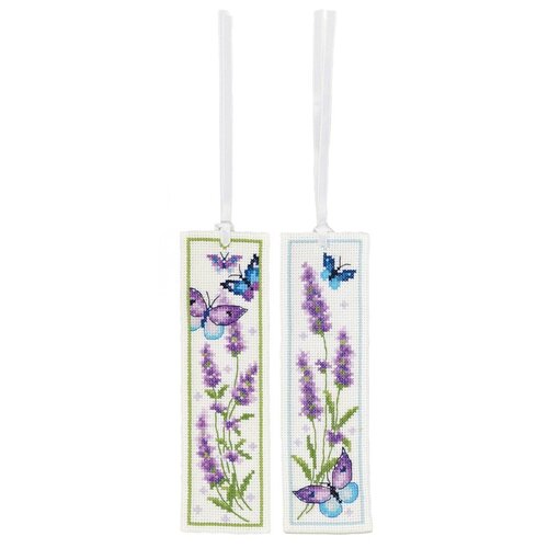 Vervaco Bladwijzers Lavendel met vlinders 2 stuks Vervaco Bladwijzers Lavendel met vlinders 2 stuks