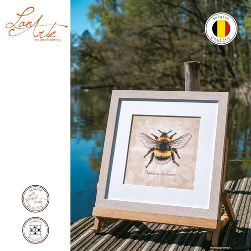 Lanarte Lanarte Borduurpakket Bombus lucorum Lanarte Lanarte Borduurpakket Bombus lucorum