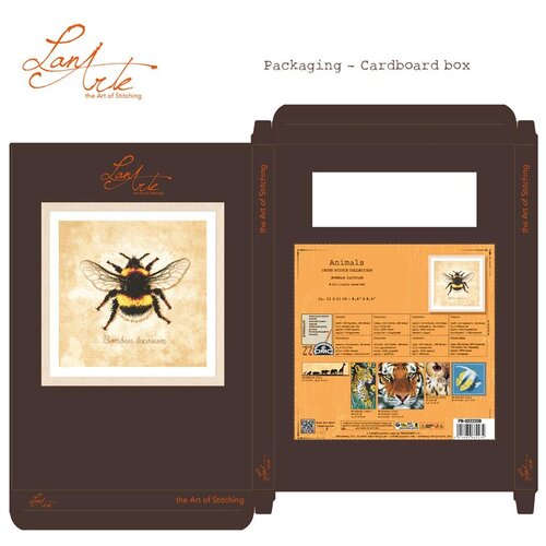 Lanarte Lanarte Borduurpakket Bombus lucorum Lanarte Lanarte Borduurpakket Bombus lucorum