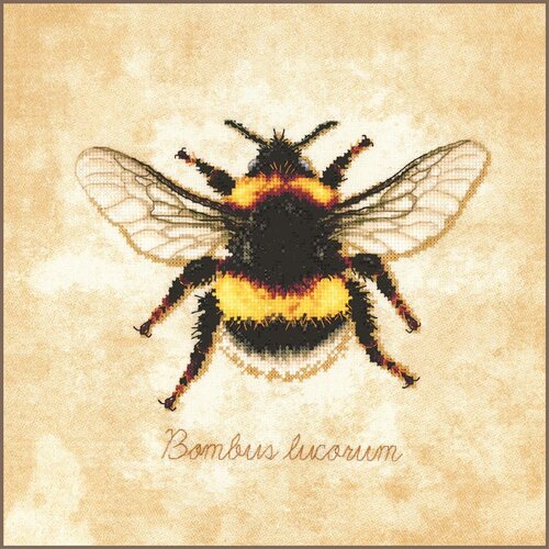 Lanarte Lanarte Borduurpakket Bombus lucorum Lanarte Lanarte Borduurpakket Bombus lucorum
