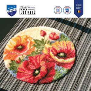 Vervaco Smyrna knoopkleed Klaprozen 67 x 67 cm