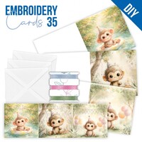 Stitch and Do PP cards 35 Birthday Monkey