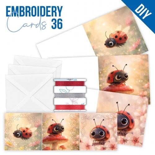 Hobbydots Stitch and Do PP cards 36 Ladybug Hobbydots Stitch and Do PP cards 36 Ladybug